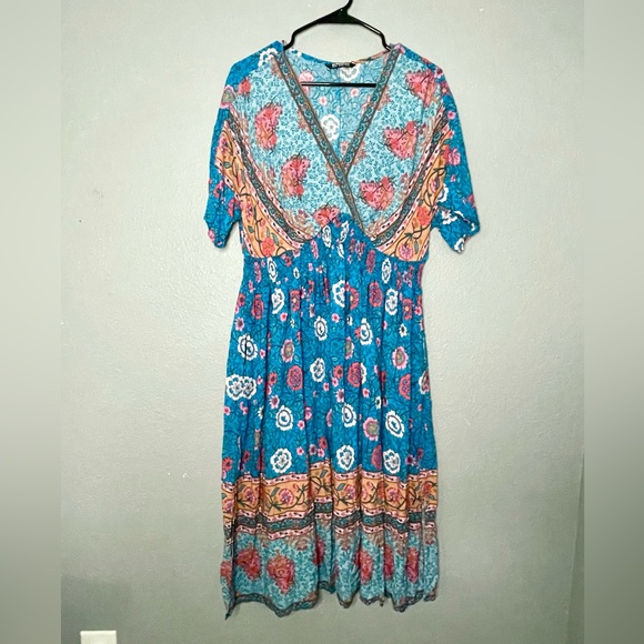 Vibrant Floral Dress - Picture 8 of 8